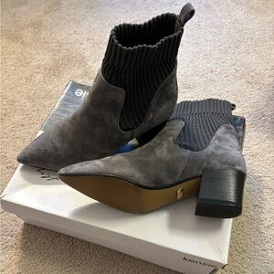 Women’s Kensie Grey Suede Sock Boot